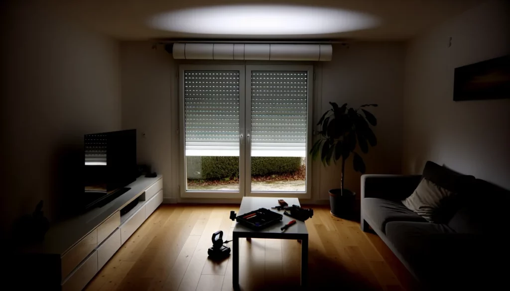 Volet roulant bloque en position fermee dans un appartement a Saint-Maur-des-Fossés