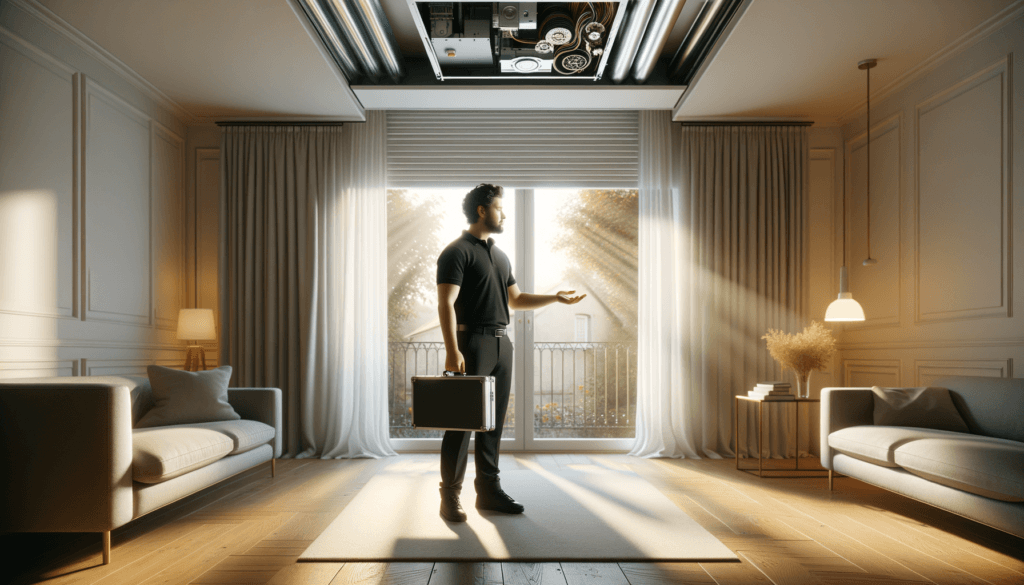 Technicien RVR diagnostiquant un condensateur de volet roulant a Ivry-sur-Seine