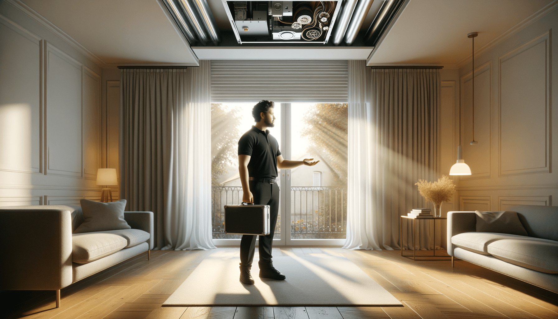 Technicien Dépanne'Volets diagnostiquant un condensateur de volet roulant a Ivry-sur-Seine