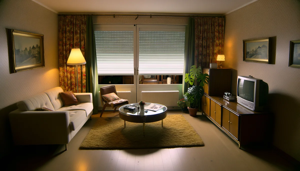 Volet roulant bloque en position fermee dans un appartement a Alfortville